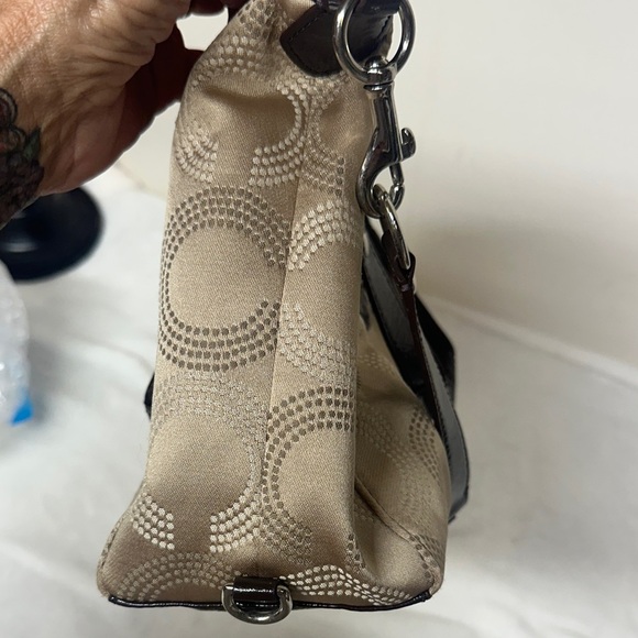 Coach Ashley Elegant Brown and Tan Satchel/ Crossbody - Picture 13 of 15